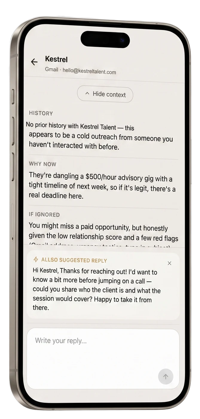 allso context screen